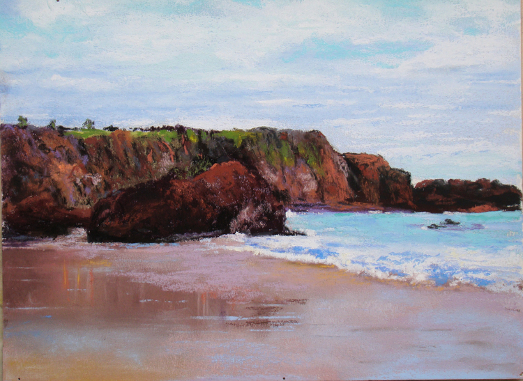 Narooma Sands II (174), pastel, 9 x 12", $450