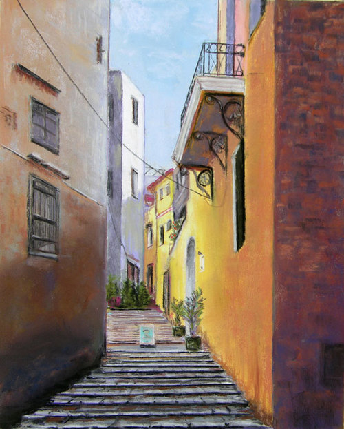 Lost in Chania (Greece) (128), pastel, 15 x 11", $600