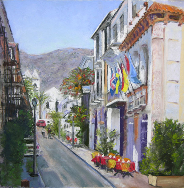 Marbella at Siesta II (Spain) (132), pastel, 16 x 20", SOLD