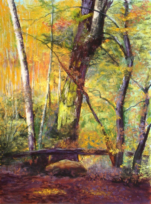 Fall Takes Over (166), pastel, 16 x 12", SOLD