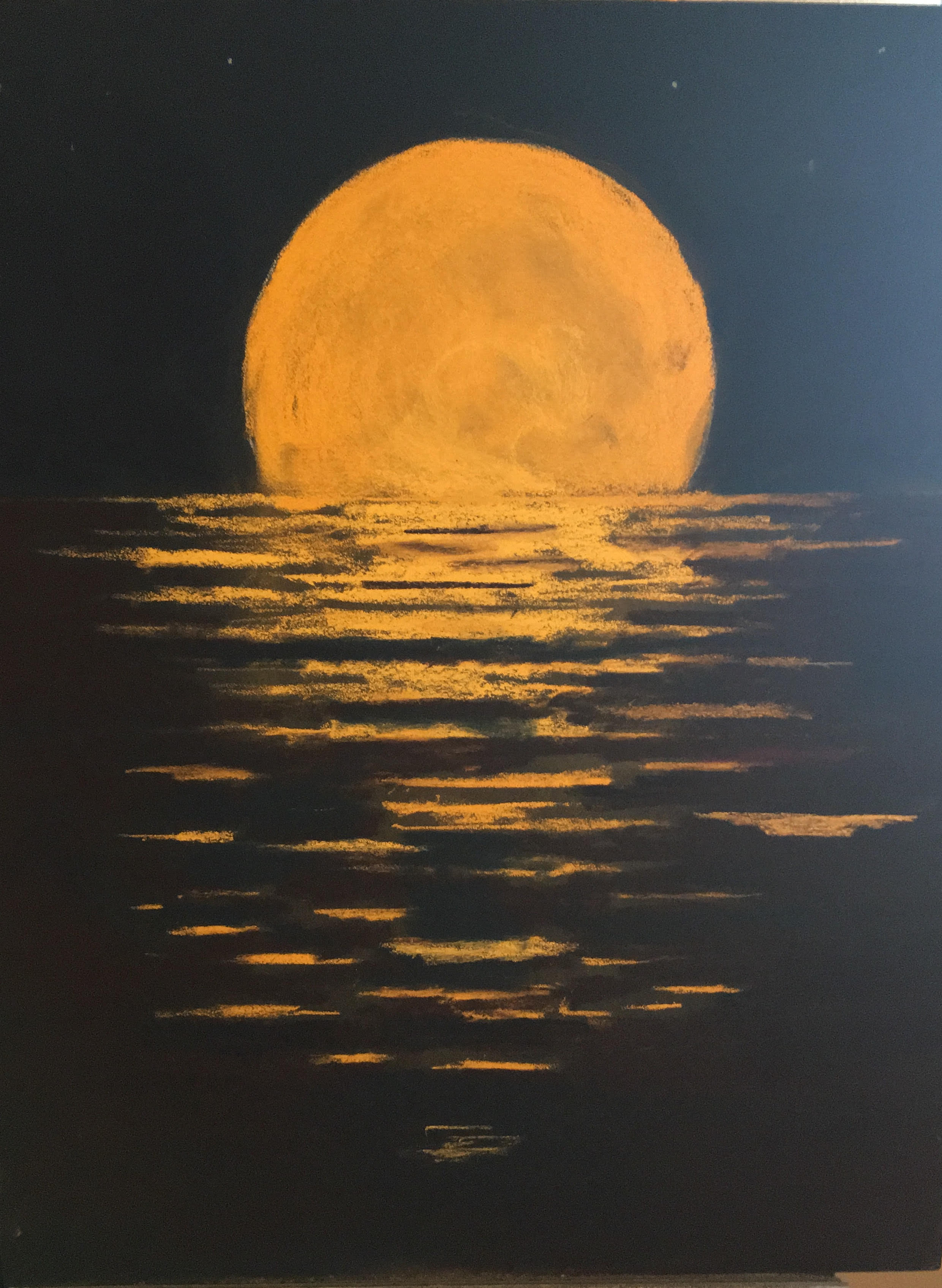 Moonrise, pastel, 16 x 20", $1250 Framed, $1000 Unframed