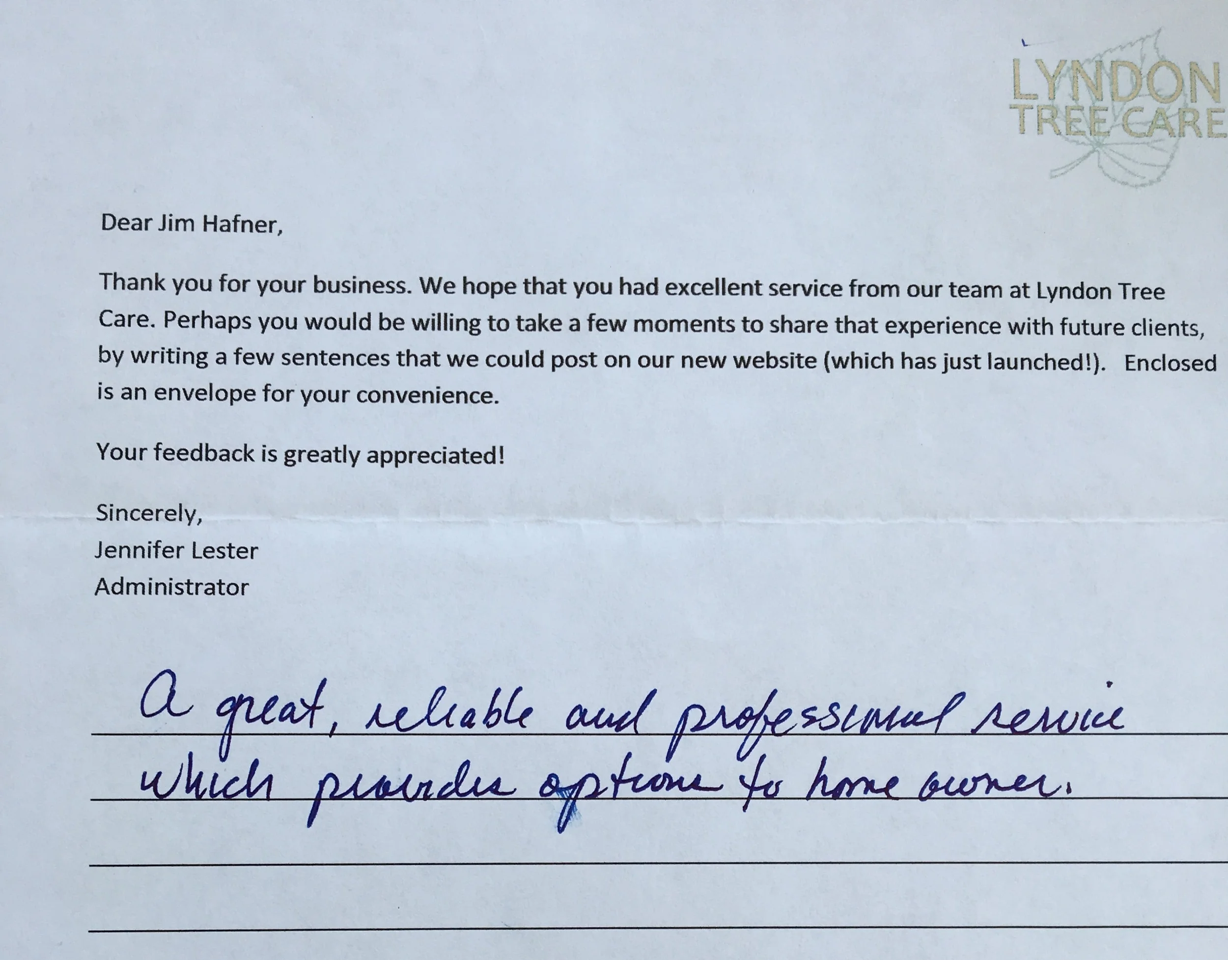 "A great, reliable and professional service which provides options to home owners." 