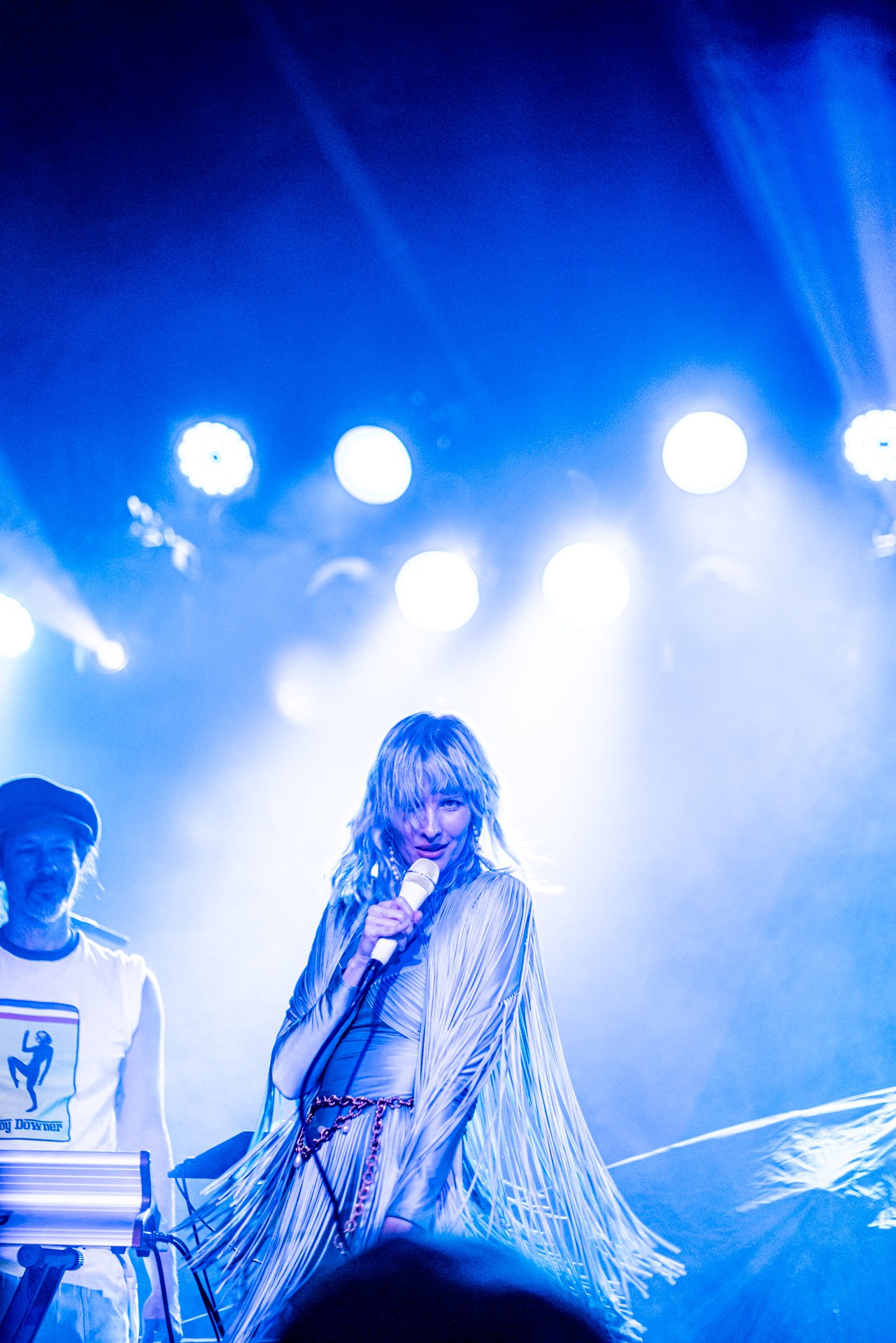 Photography Portfolio for Joe Putnam, Joy Downer seduces crowd with hits and great fashions.