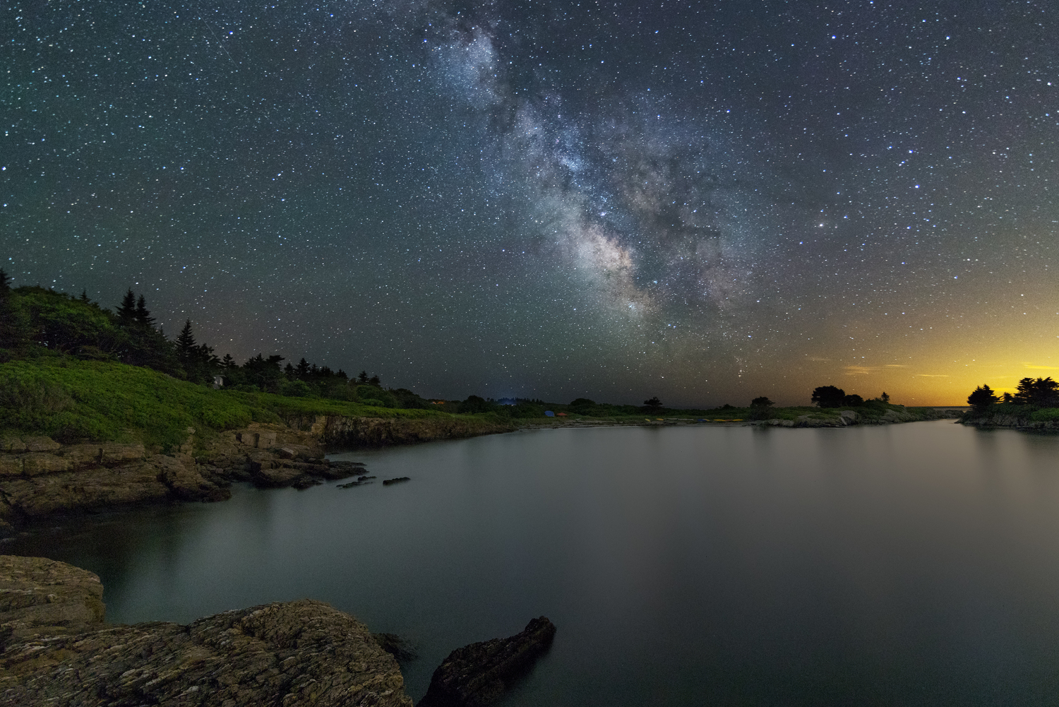 Night sky in Maine by Jon Secord