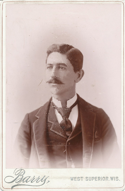 Maurice Edward "Ed" Maher, Superior, Wisconsin, ca. 1892