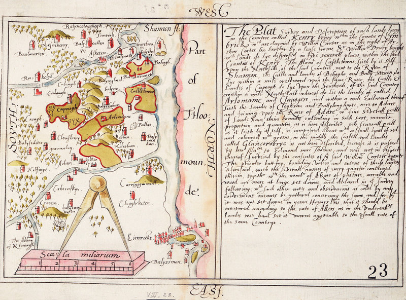 Sixteenth-century map of County Limerick (National Maritime Museum, Greenwich, London)