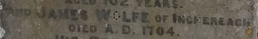 Detail from the gravestone of Anne Marie Woulfe at Temple Athea graveyard in western Limerick