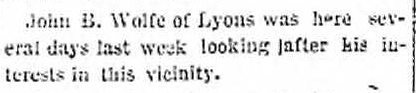 From the Oxford Mirror , August 30, 1900, page 5