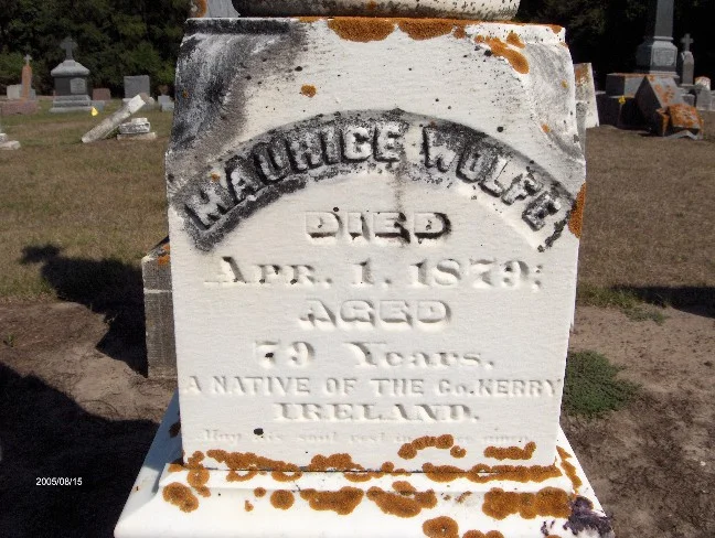 Maurice Wolfe’s gravestone, Saint James Cemetery, Toronto, Iowa (Ken Wright / Find a Grave)