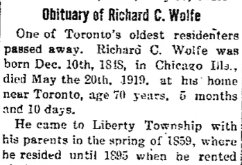 From the Oxford Mirror (Oxford Junction, Iowa), May 29, 1919, page 5