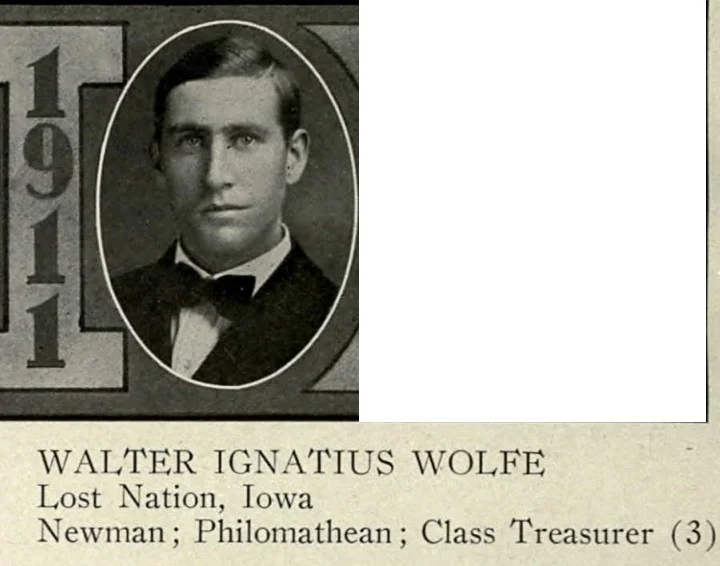 from the State University of Iowa yearbook, 1911