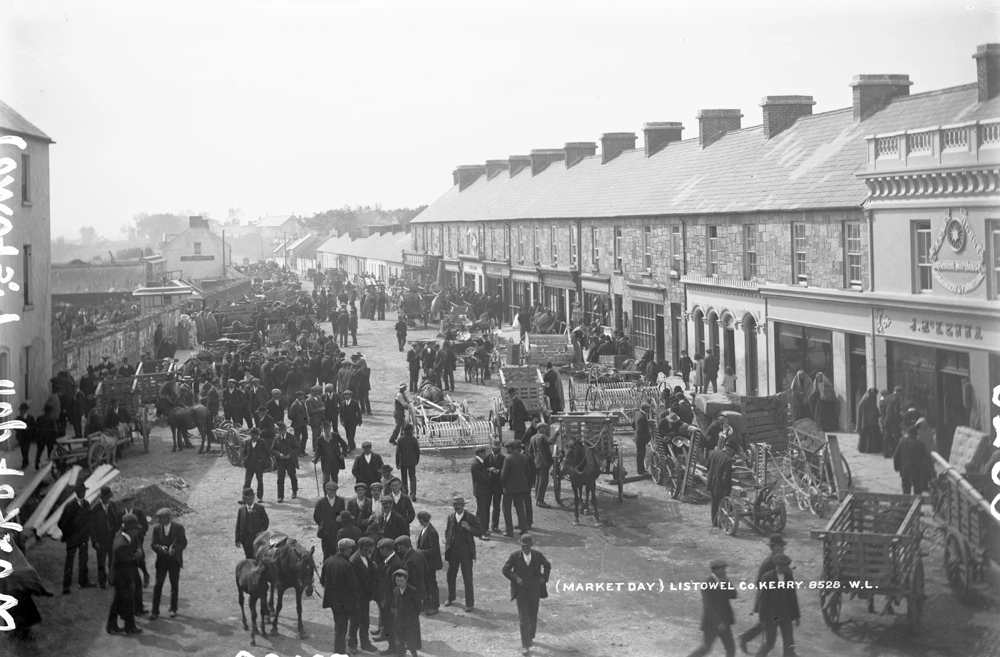 Market Day, Listowel, County Kerry, ca. 1900 (National Library of Ireland)