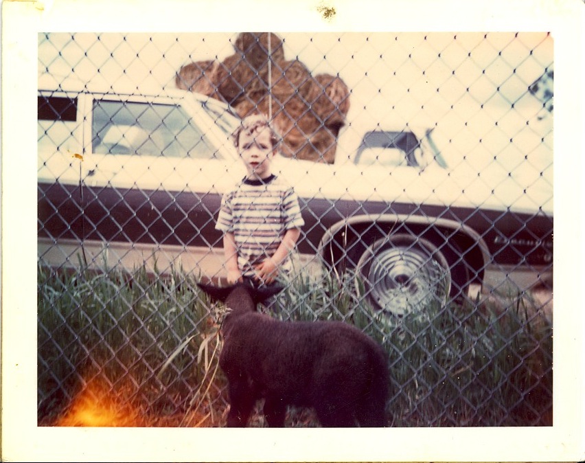 The author, in Lost Nation, Iowa, May 26, 1975