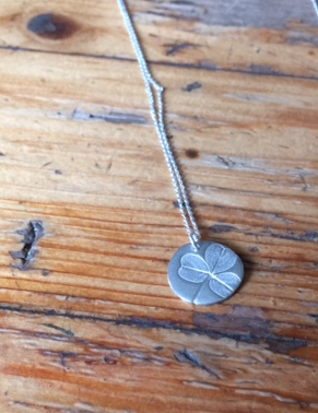 One silver shamrock ready for wear.