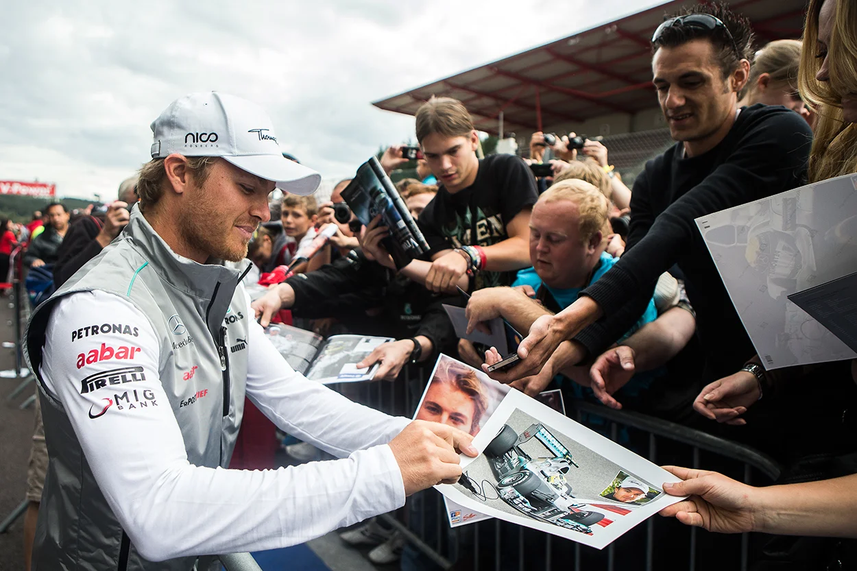 Nico Rosberg at Spa Francorchamps for Menzo