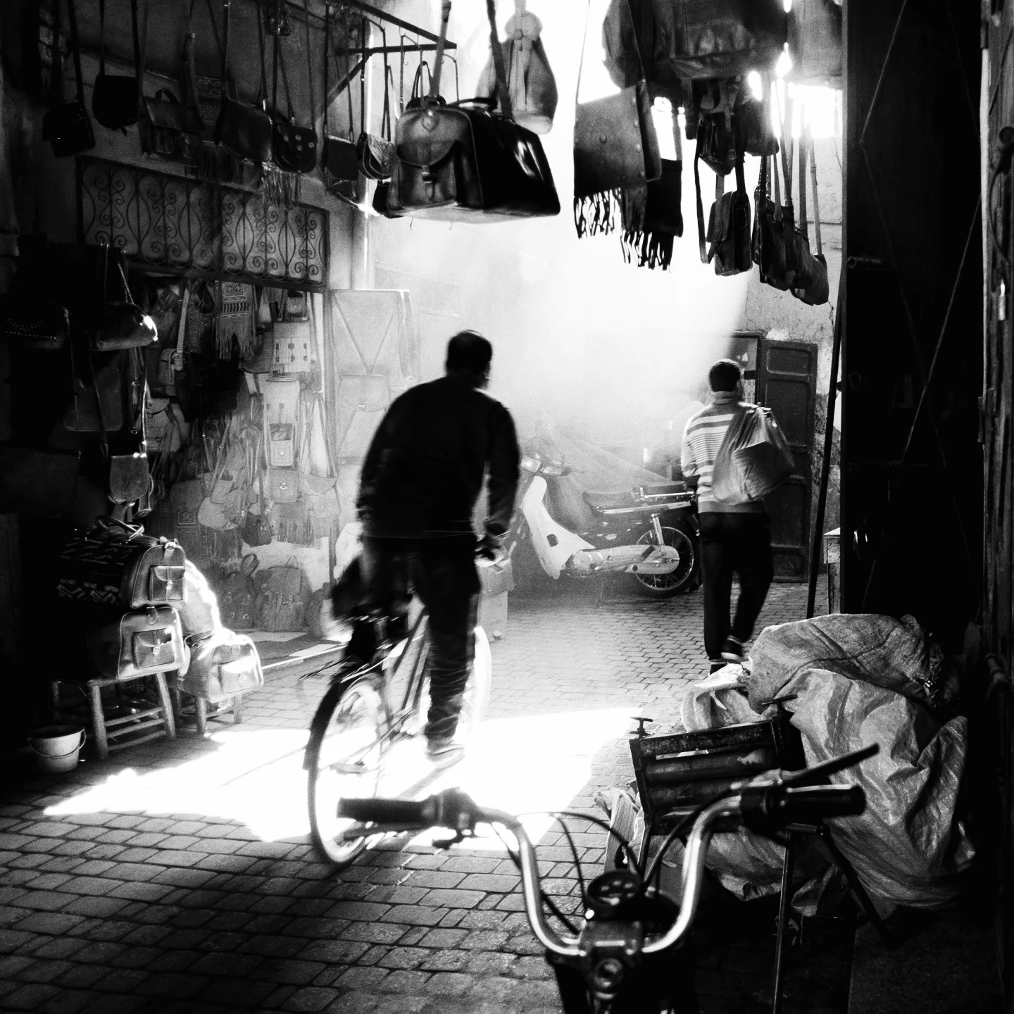 Cyclist in Marrakech