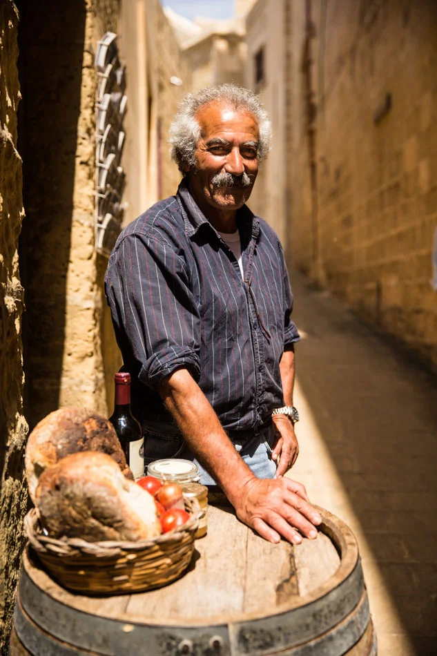 Restaurant owner in Gozo, Malta