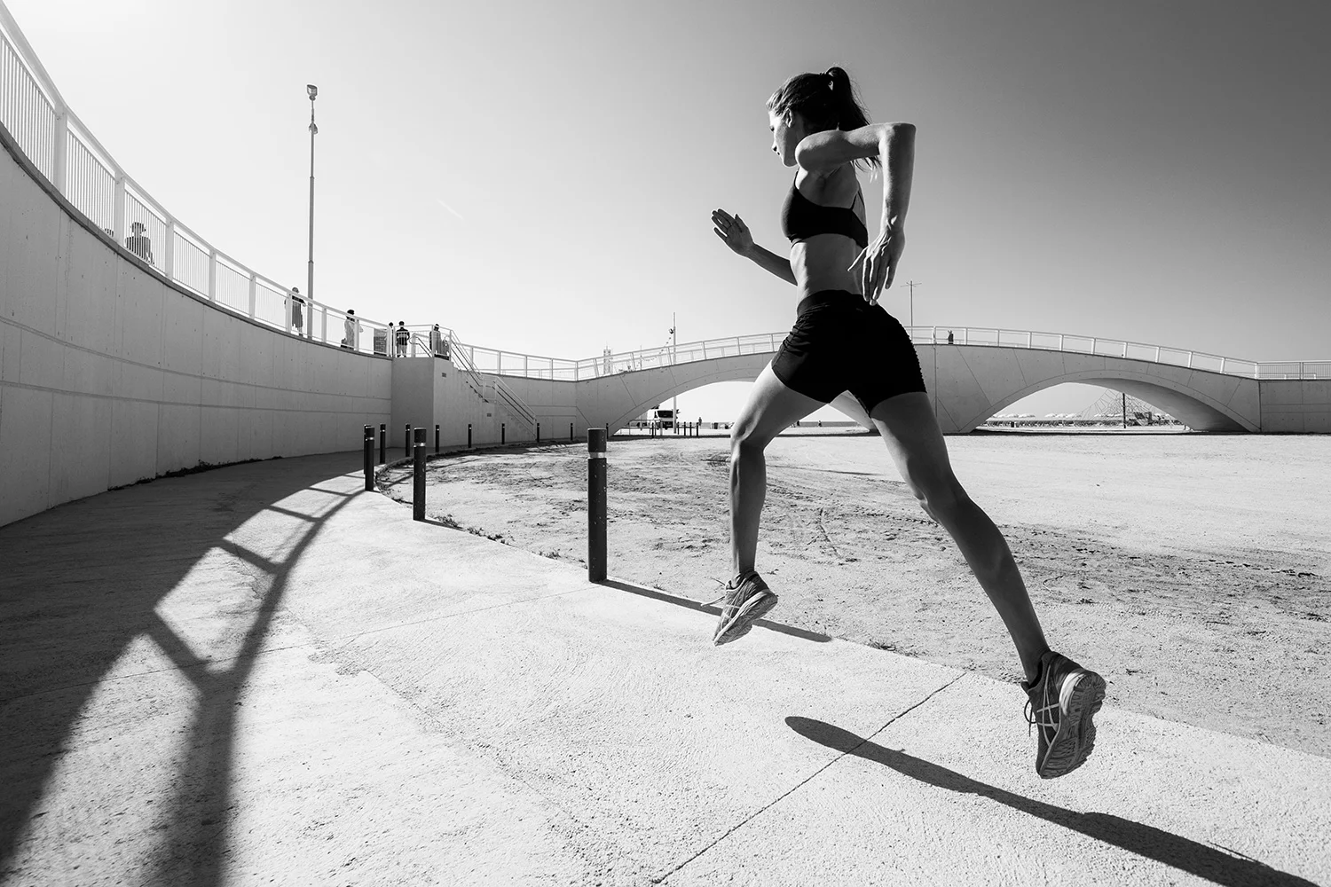 Katrin running in Barcelona