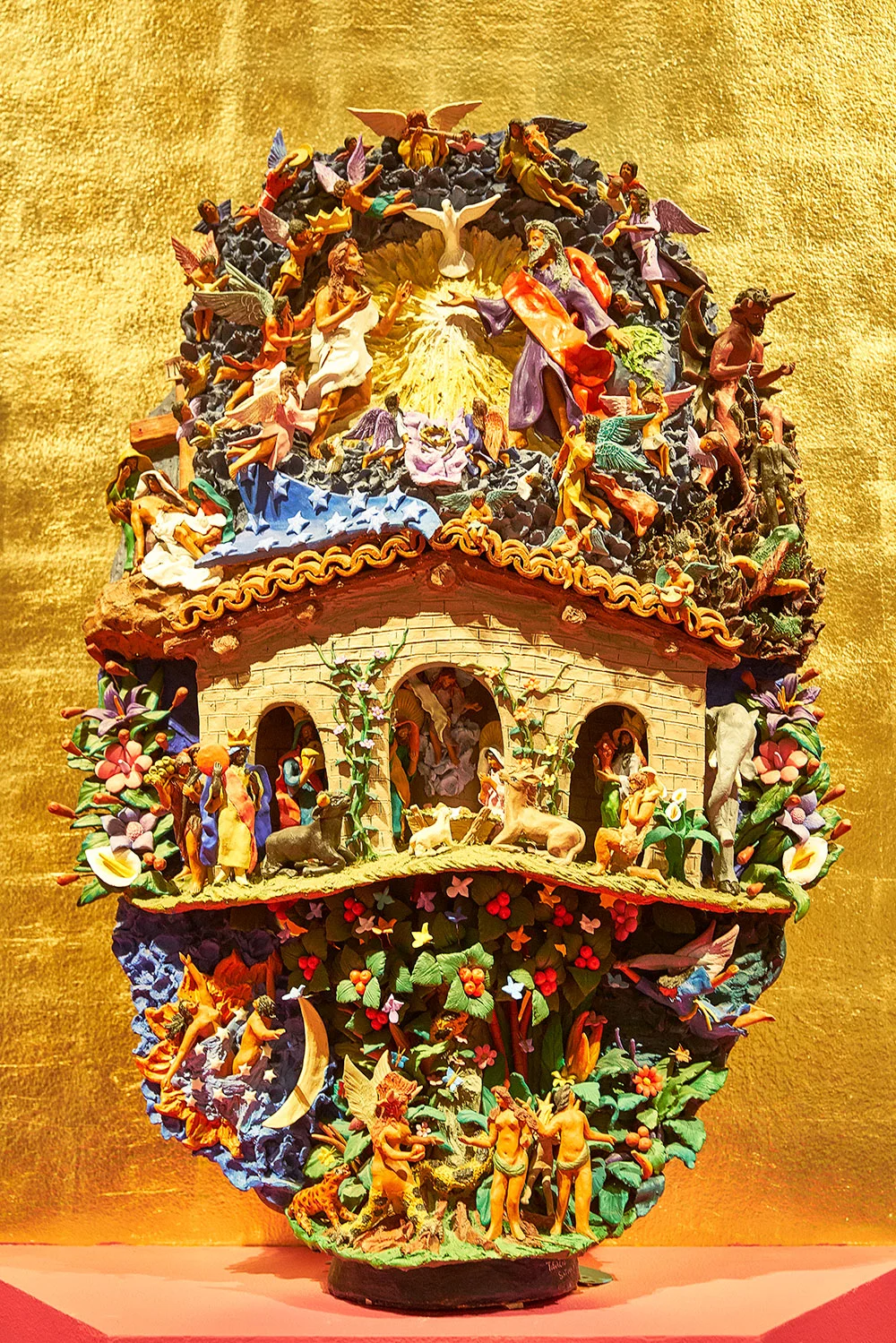 Christmas inspired tree of life in Mexico DF