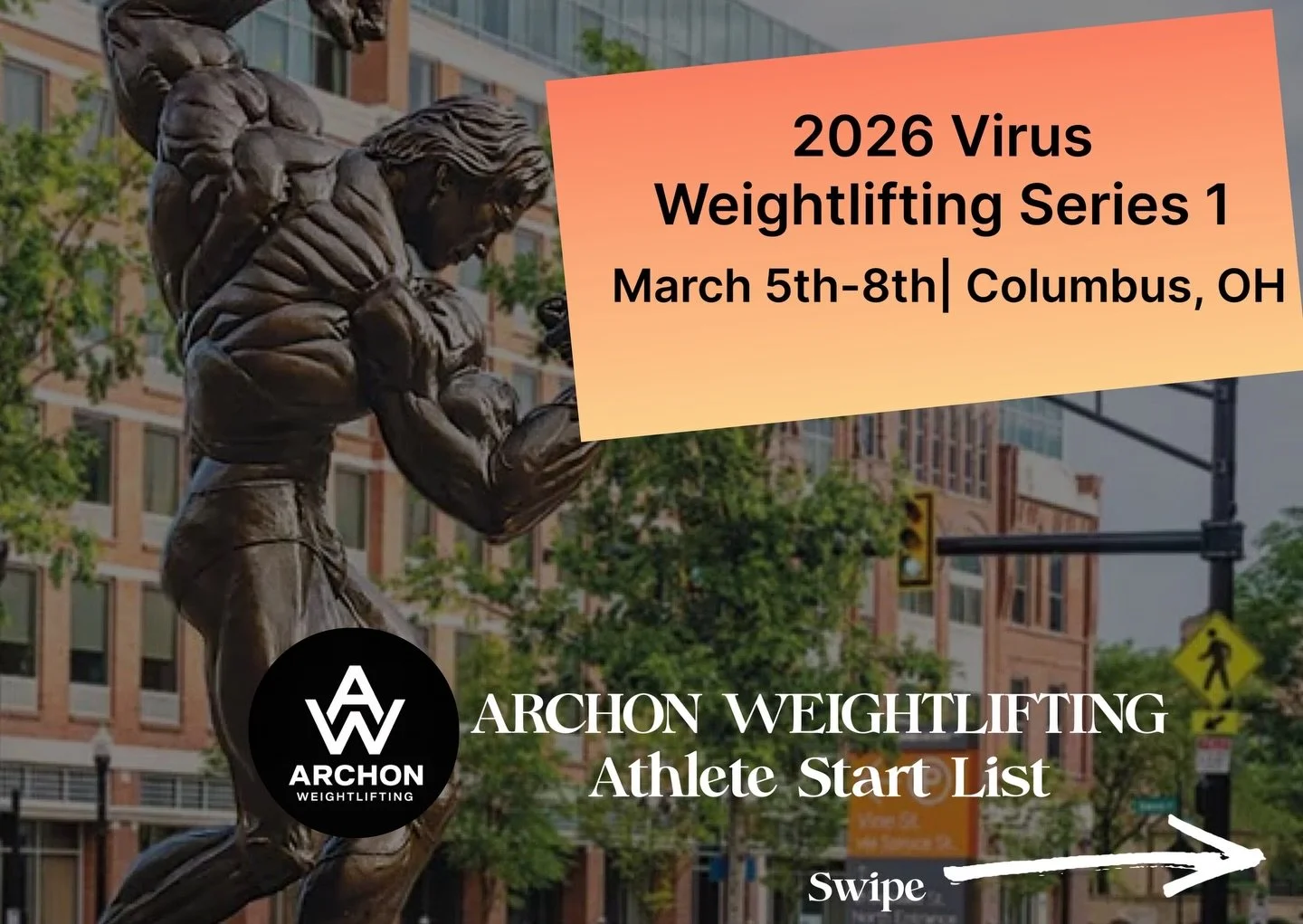 AO1/Arnold kicks off Today for our Crew! Wish our Athletes luck!