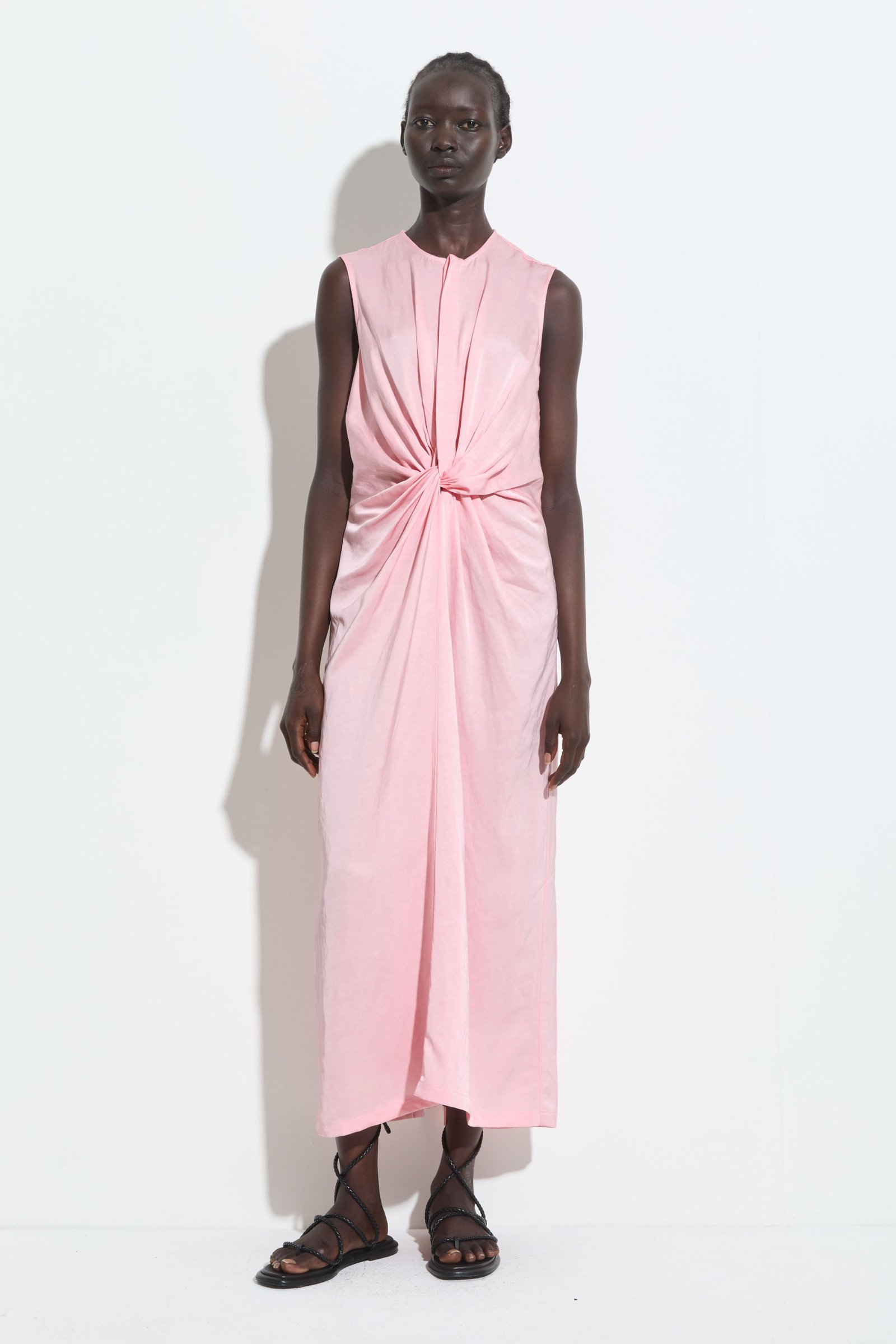 Pink Dalis Sleeveless Dress // Robe Torsadée Rose Dalis