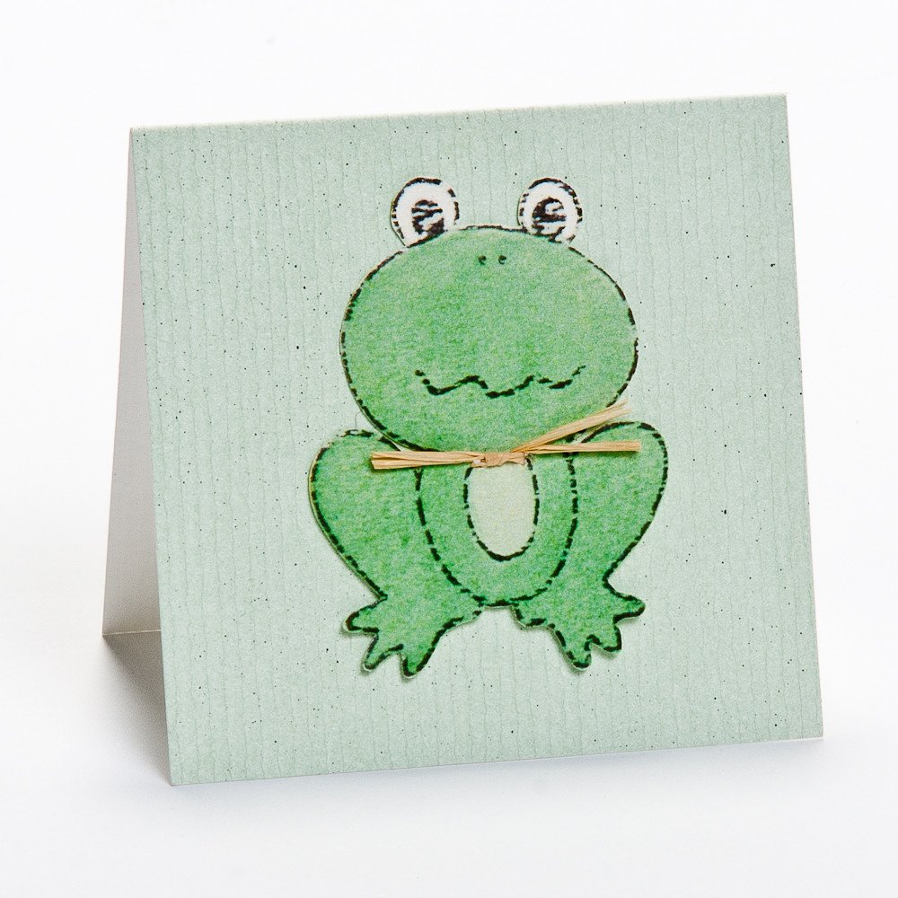Frog Gift Enclosure Card — Hugs and Kisses XO