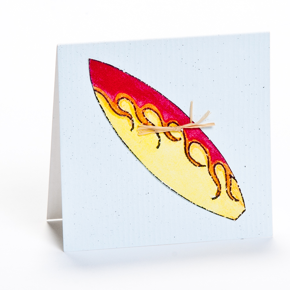 Surfboard (Blue) Gift Enclosure Card