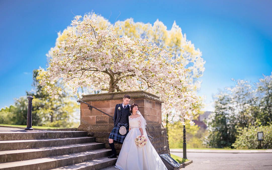 glasgow university wedding photography