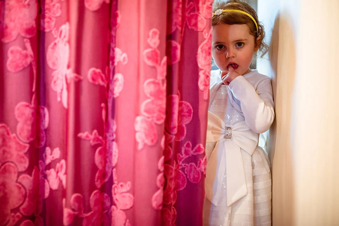cute shy flowergirl glenskirlie