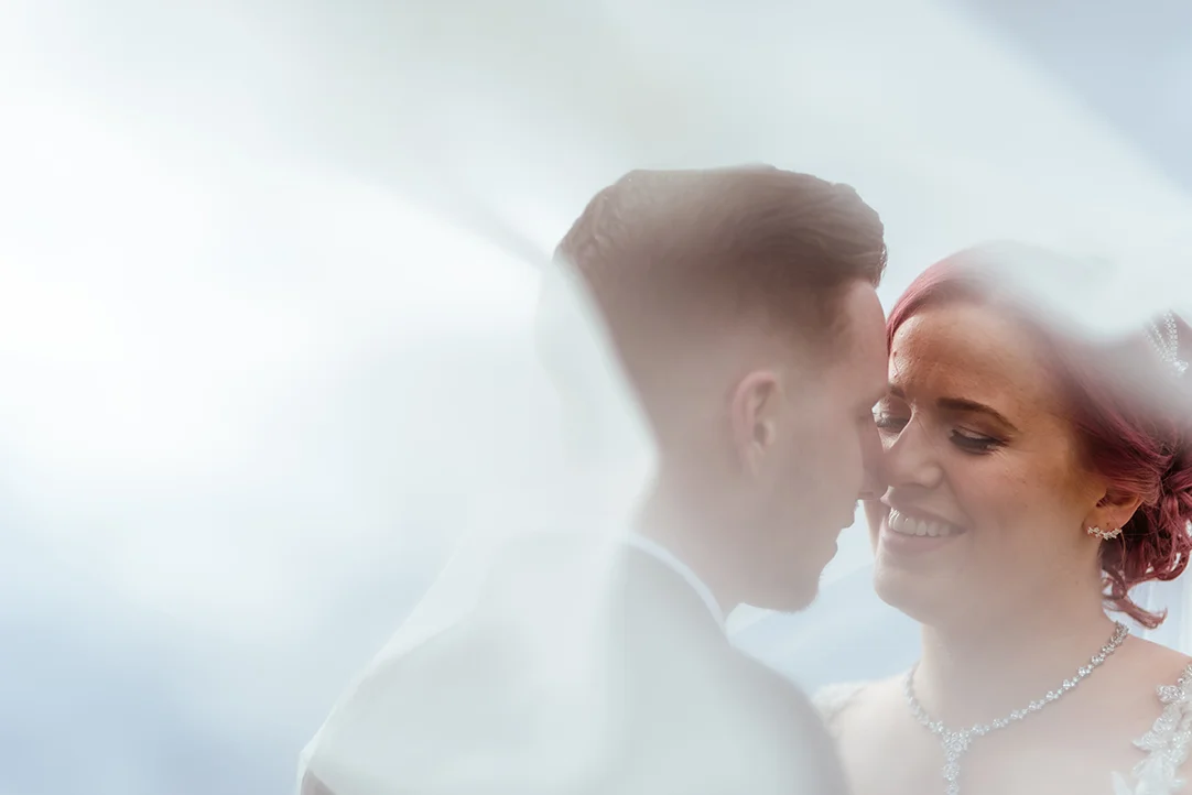 wedding veil scotland intimate photography