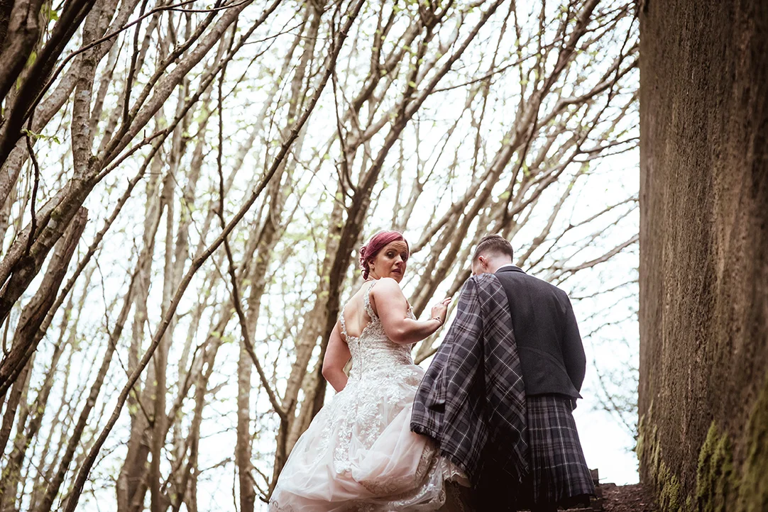 red head bride hamilton country wedding