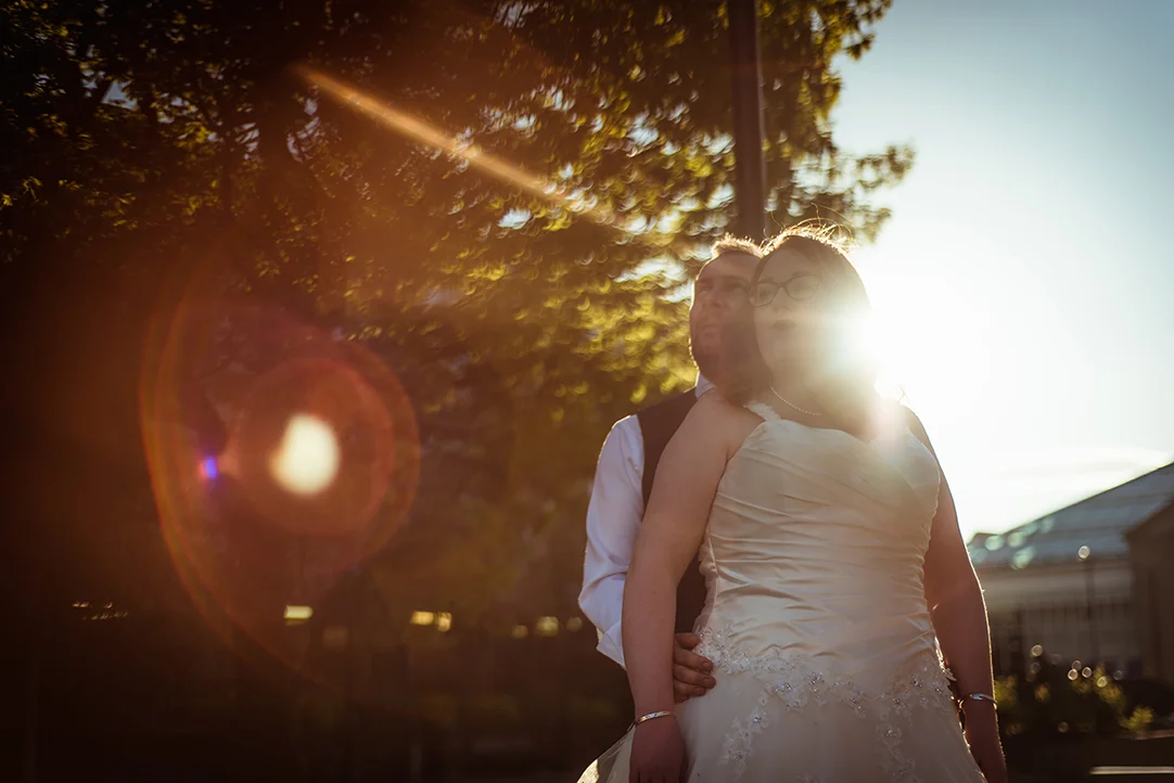 wedding sunset in greenock gourock