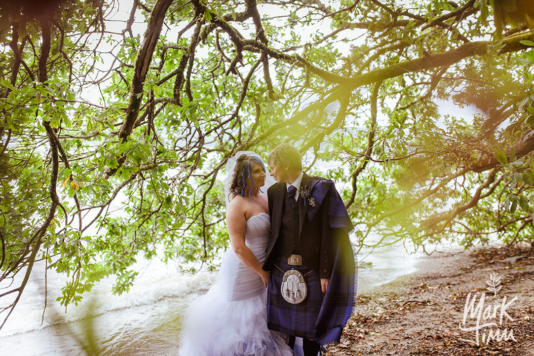 natural wedding photography cruin loch lomond