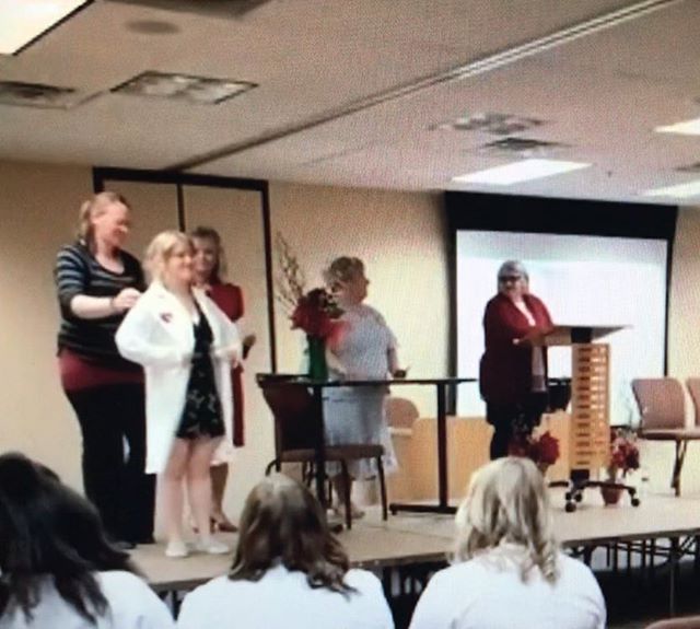 It&rsquo;s grainy, but that&rsquo;s my little sis getting her white coat for nursing! I am SO INCREDIBLY proud of her! Love you so much @simoneoberholzer, keep up the hard work and keep on changing lives! &hearts;️&hearts;️&hearts;️ #hardworkpaysoff 