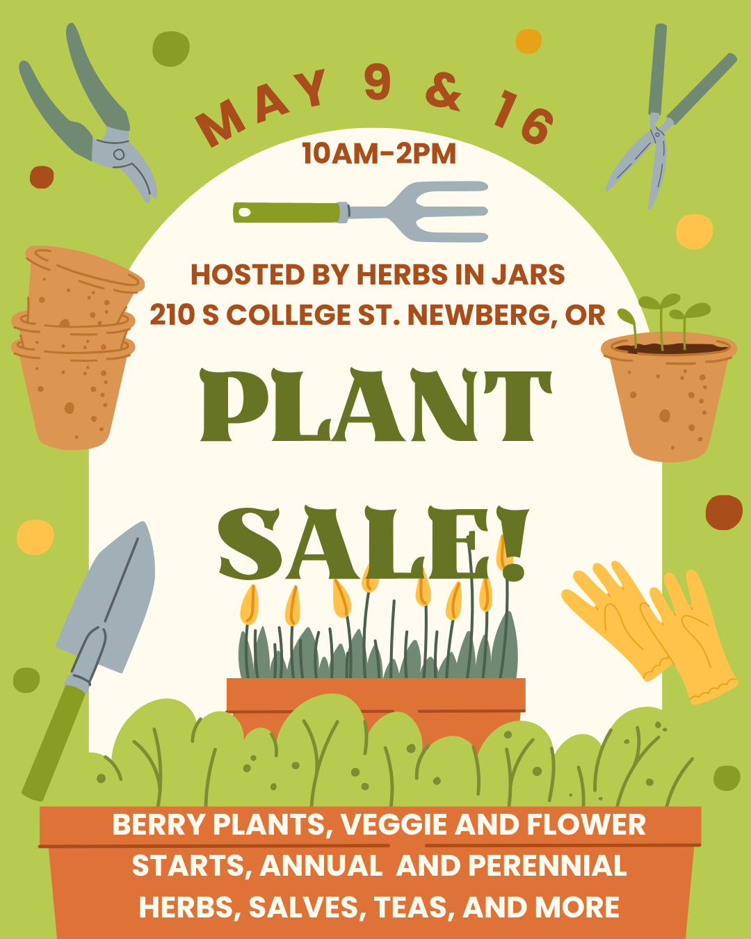 Plant Sale Collab @ Herbs in Jars