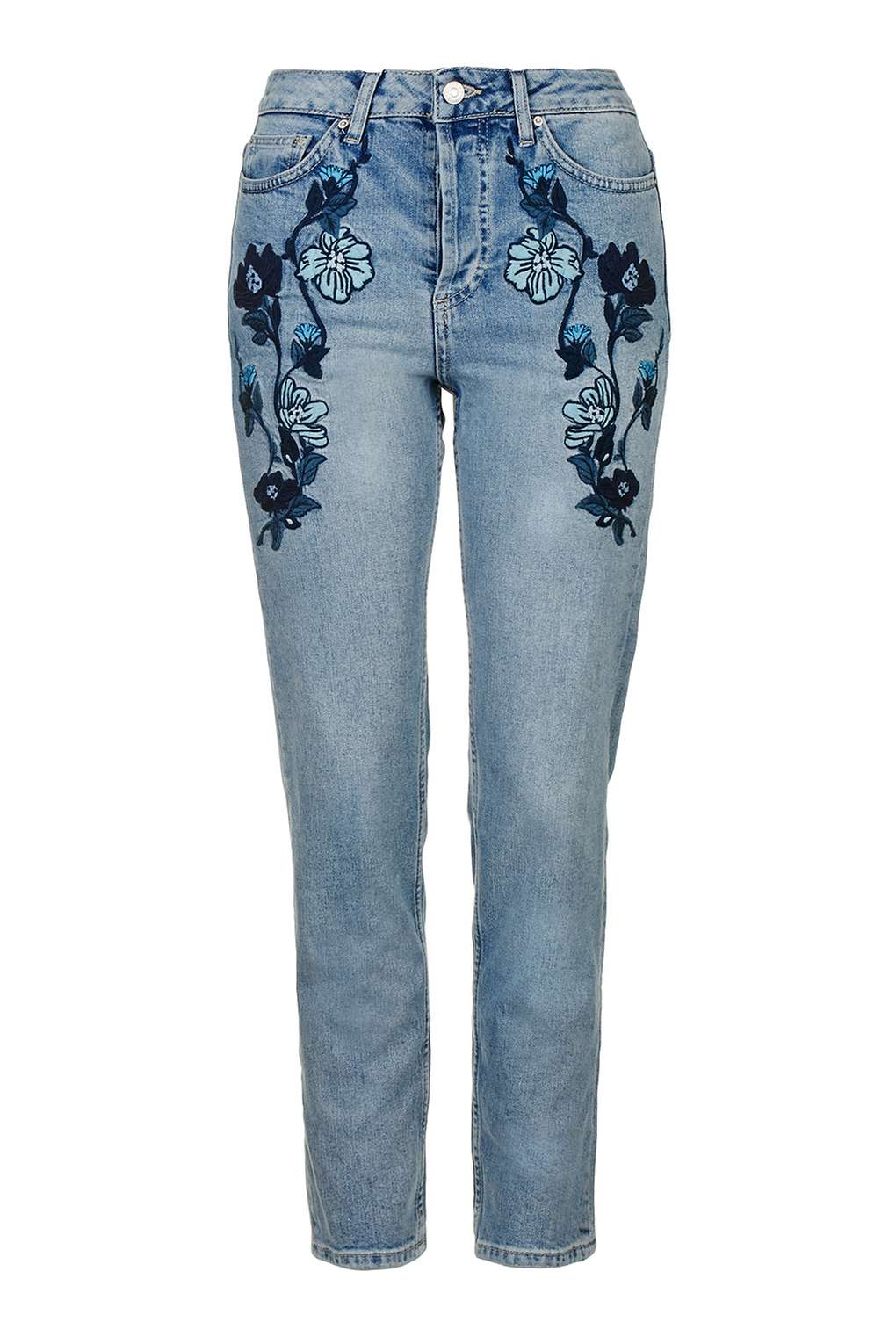 Topshop Blue EMbroidered Jeans.jpg
