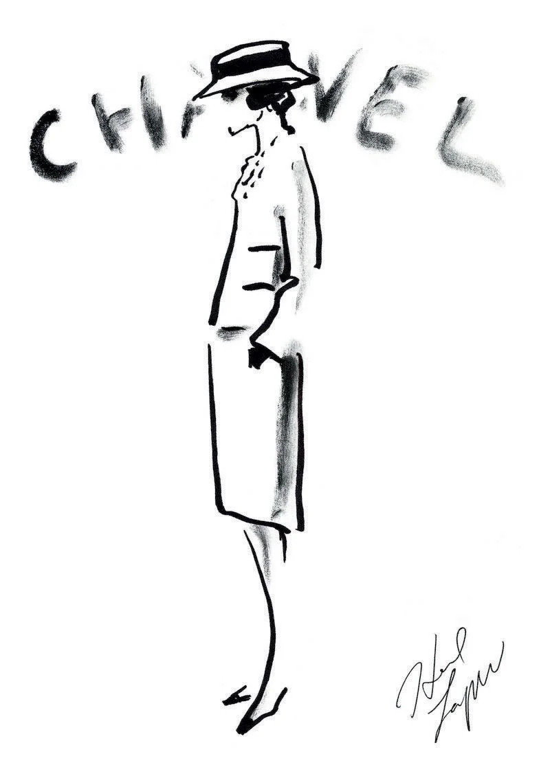 Drawing by Karl Lagerfeld