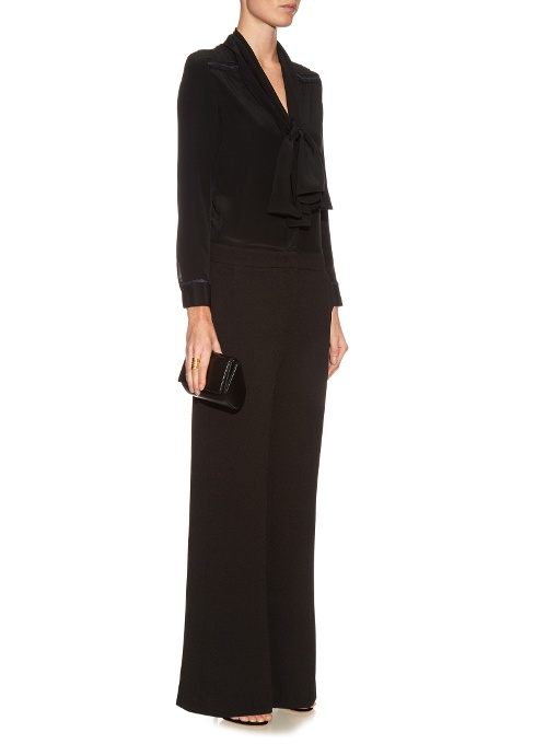 Love this understated yet ultra chic version from See by Chloé (one of my favourite designer brands), currently 40% off on Matches Fashion at £276. Long-sleeved Neck-Tie Jumpsuit