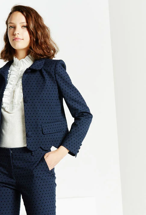 Claudie Pierlot Versailles Blazer , £189 (used to be £315) - absolutely perfect for work but also incredibly cute over a pair of jeans and worn with a white tee or shirt navy/black is just the chic-est combo