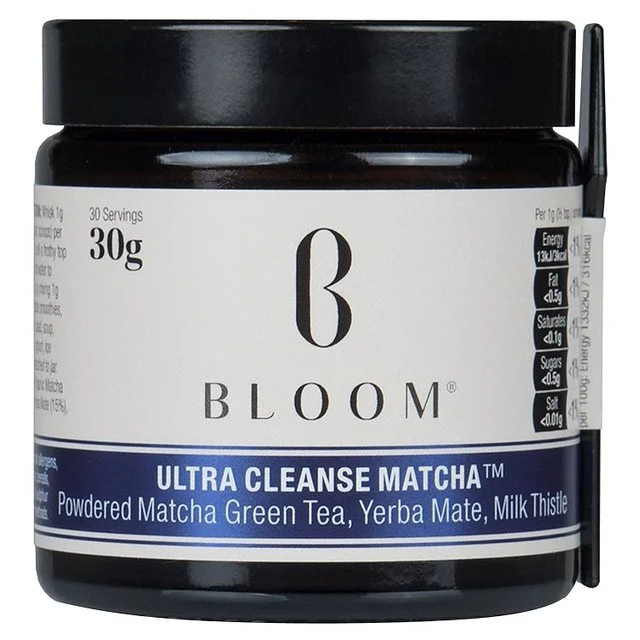 BLOOM Ultra Cleanse Matcha , £8.49 (normally £17) on ocado.com. Because I cannot live a day without a huge dose of both white and green tea and because, like everybody else, I currently am in my match phase. Tried this one because it was half price (matcha can be very expensive) and I have one cup a day of this matcha. Makes me feel like I am compensating all the junk food I am eating with something healthy. Wishful thinking...