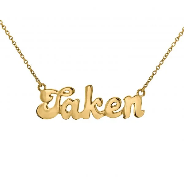 True Rocks 'Taken' Status Necklace , £195 - totally rocks, right?