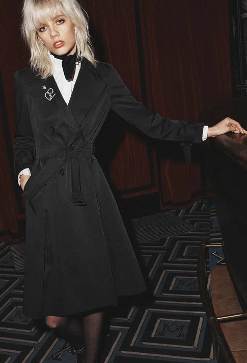 Claudie Pierlot , Garden Trench , £210 (half price) - Close to being the perfect cool rock Parisian style.