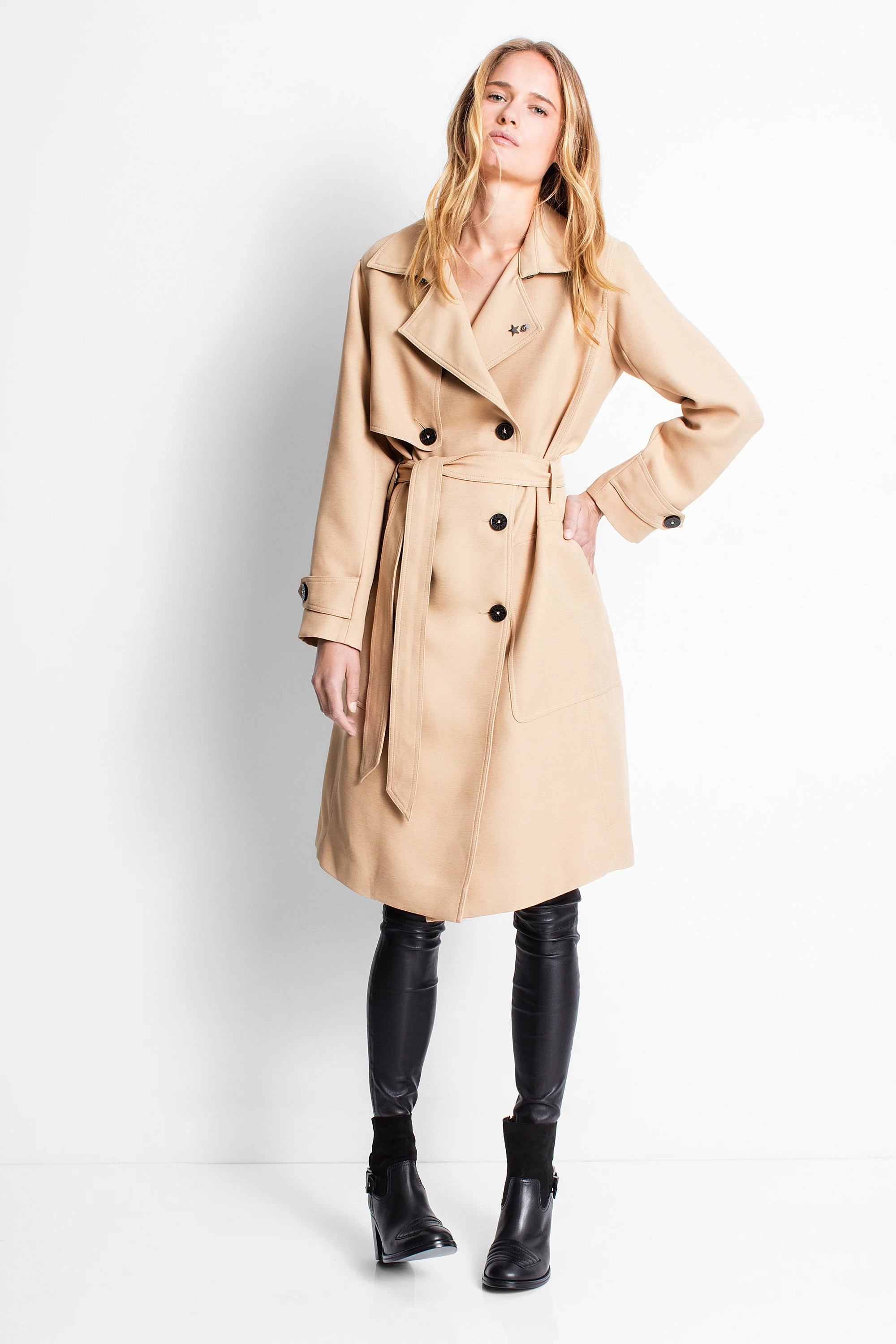 Zadig & Voltaire , Mai Deluxe Trench , £222 (half price)