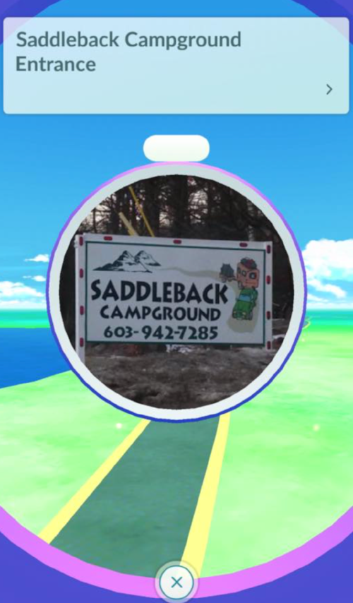 Pokemon Go! Yes, Saddleback Campground is a Pokestop.