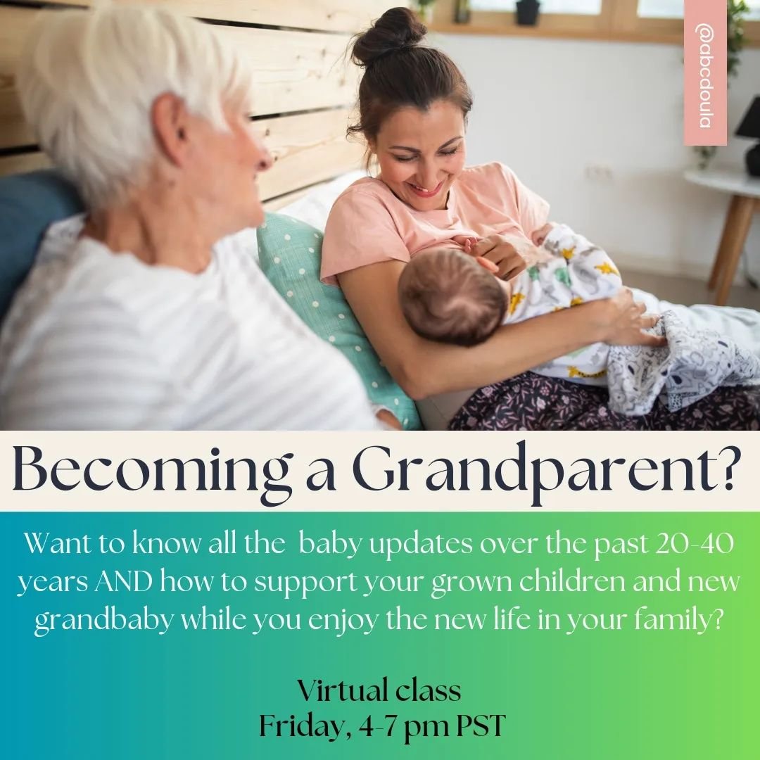 The first virtual grandparent class offered by my hospital!!

We only have 4 spots open. 

If you have a baby coming and want your parents to have some updates and a chance to reflect on how to support you send them this (I'll link in stories too).

