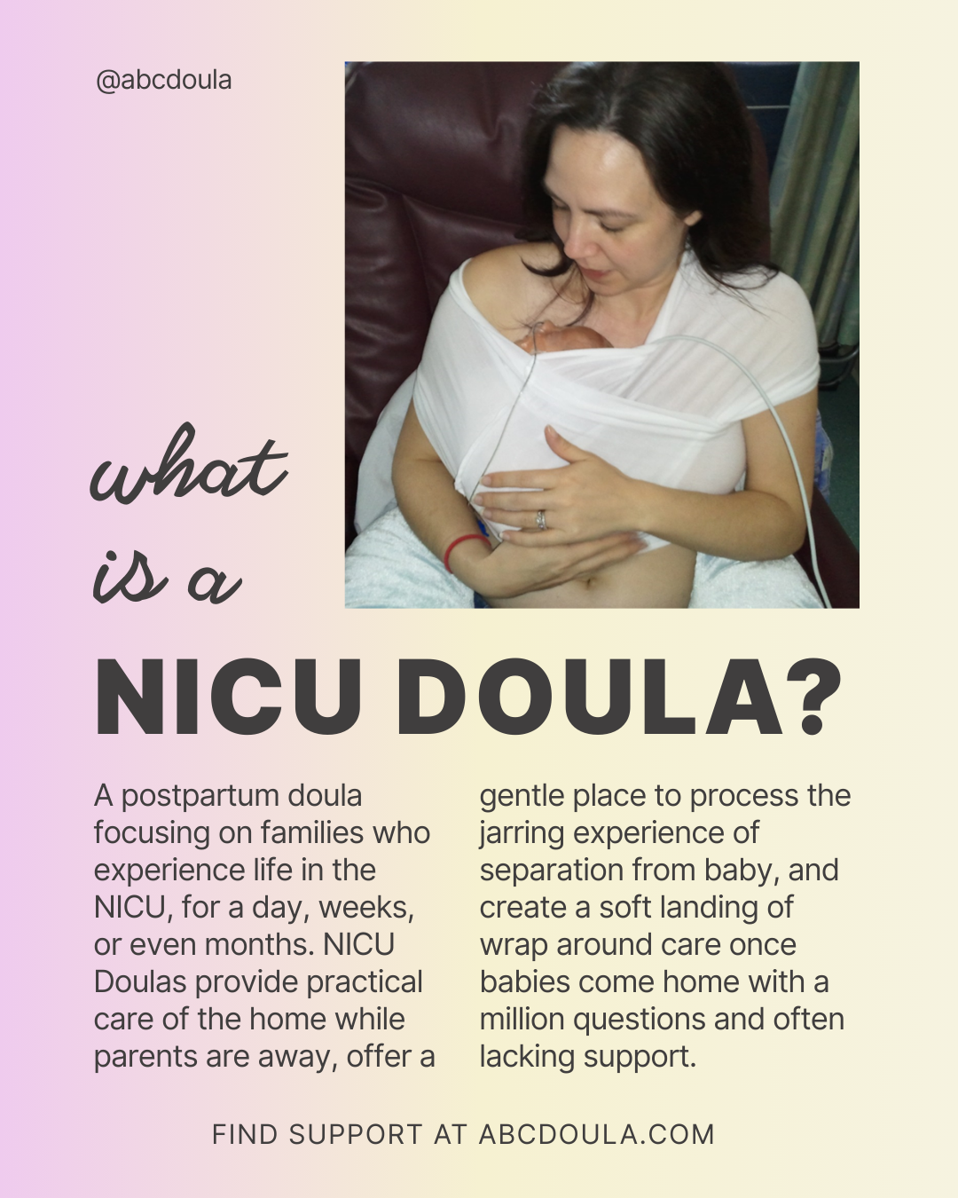 What is a NICU Doula?
