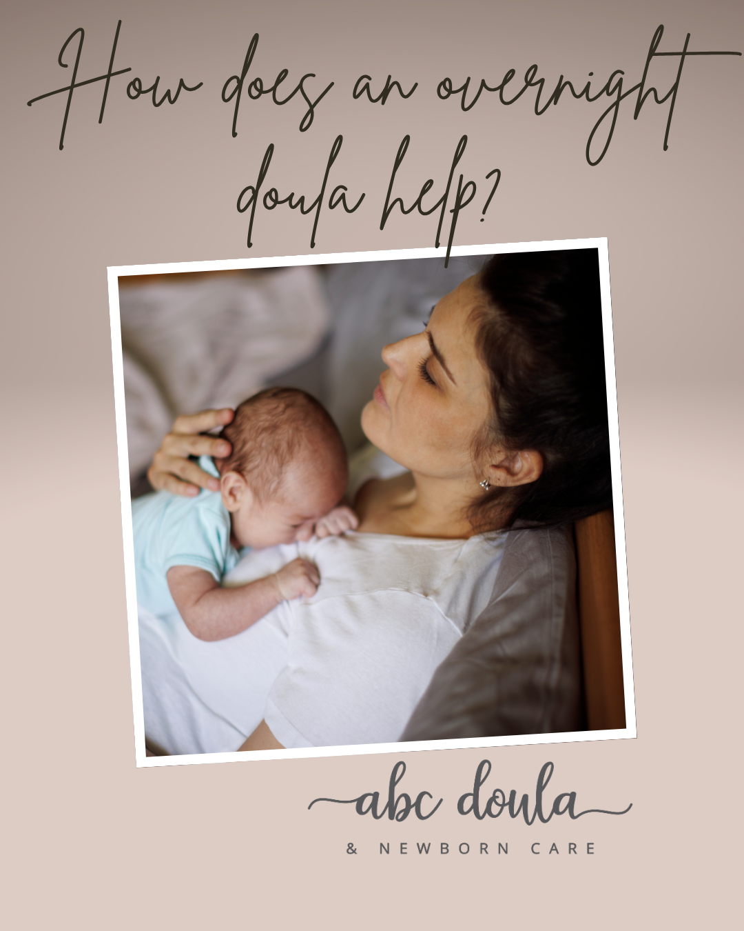 How does overnight doula care help exhausted parents?
