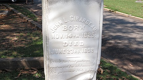 Dr. Girardeau's gravestone at Elmwood Cemetery, Columbia, SC