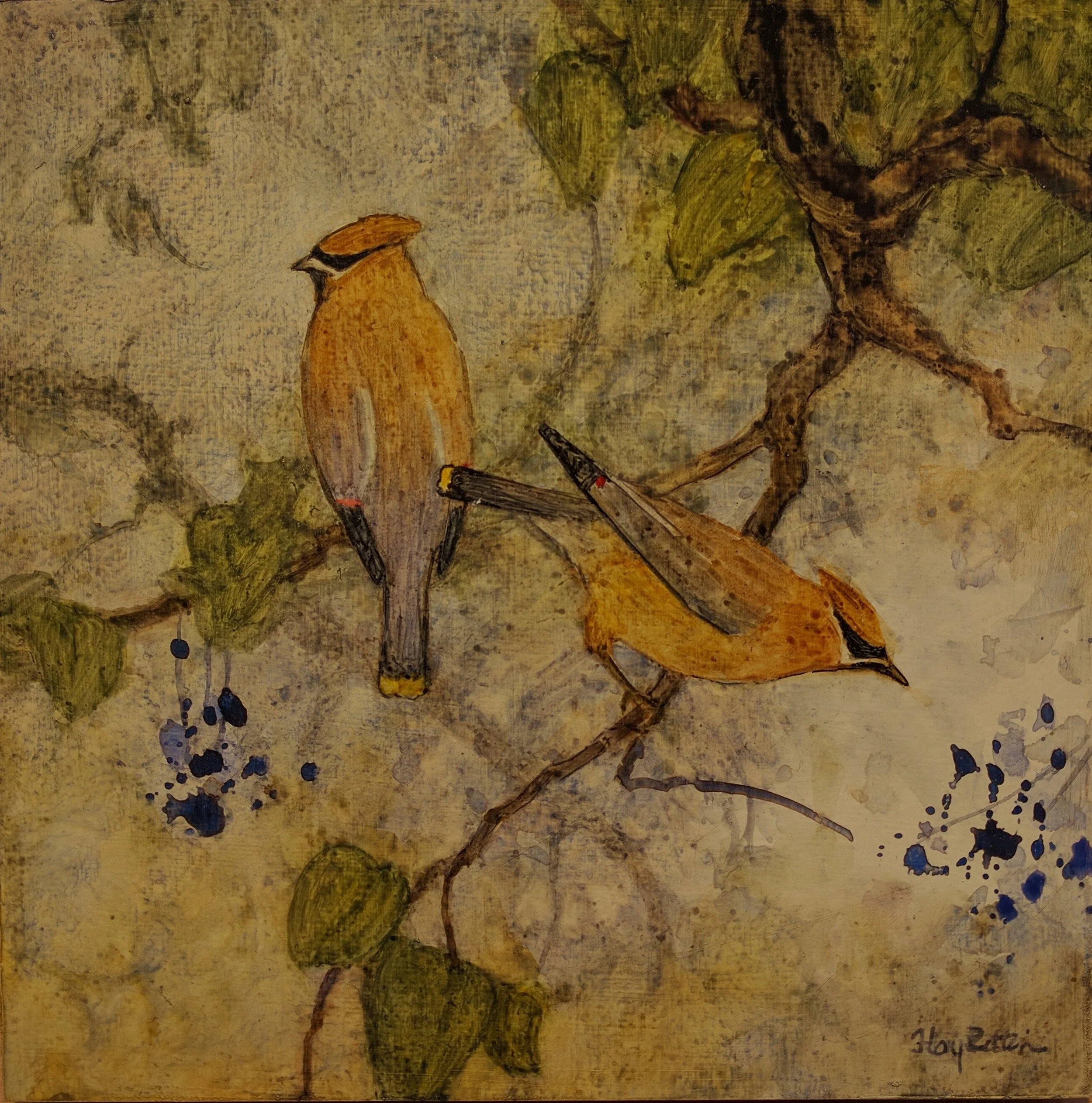 Mixed Flocked - Waxwings 8 x 8.jpg