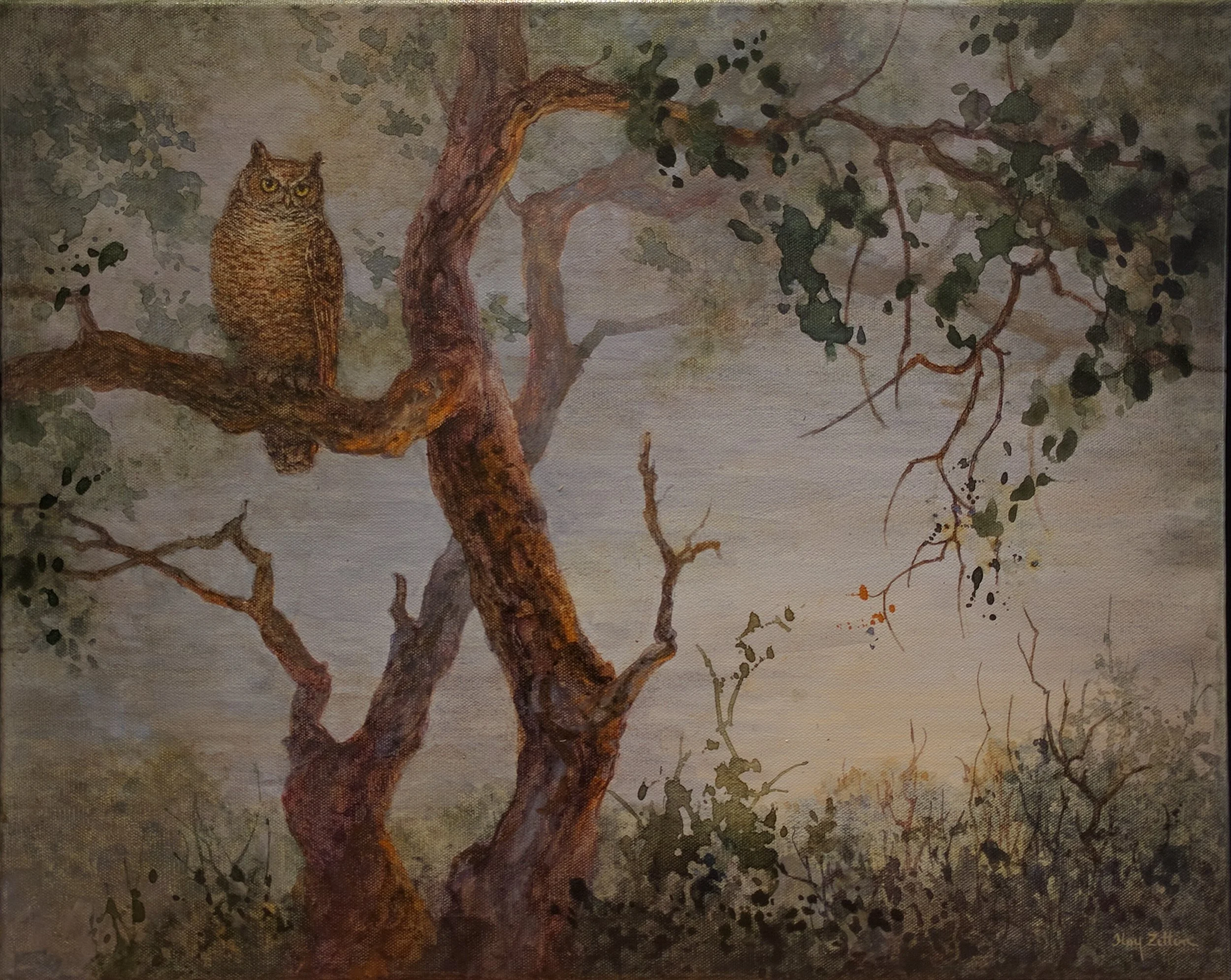 Owl at Dusk 20 x 16.jpg